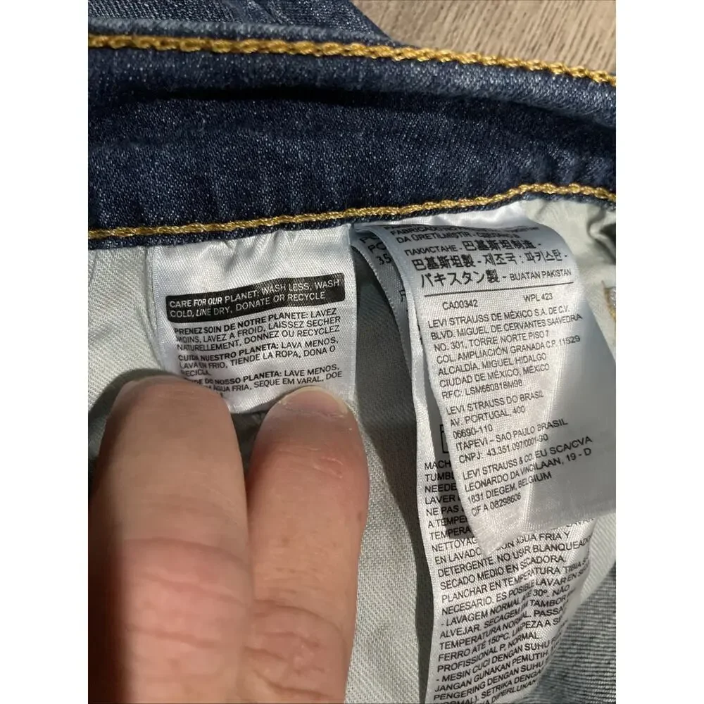 Levis 559 Jeans Mens 31x32 Blue Denim Cotton Faded Straight Workwear Adult